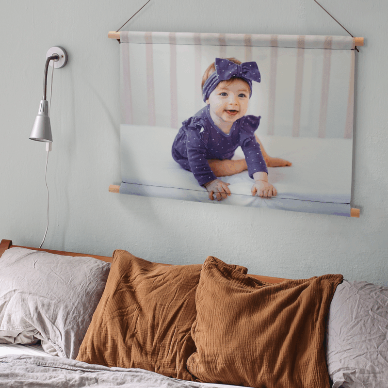 Textielposter met print